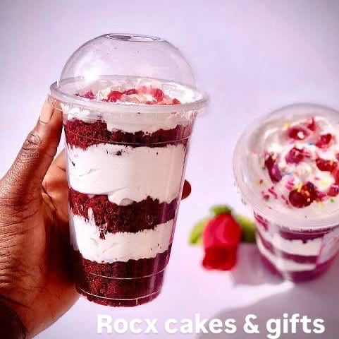 Red velvet glass cake