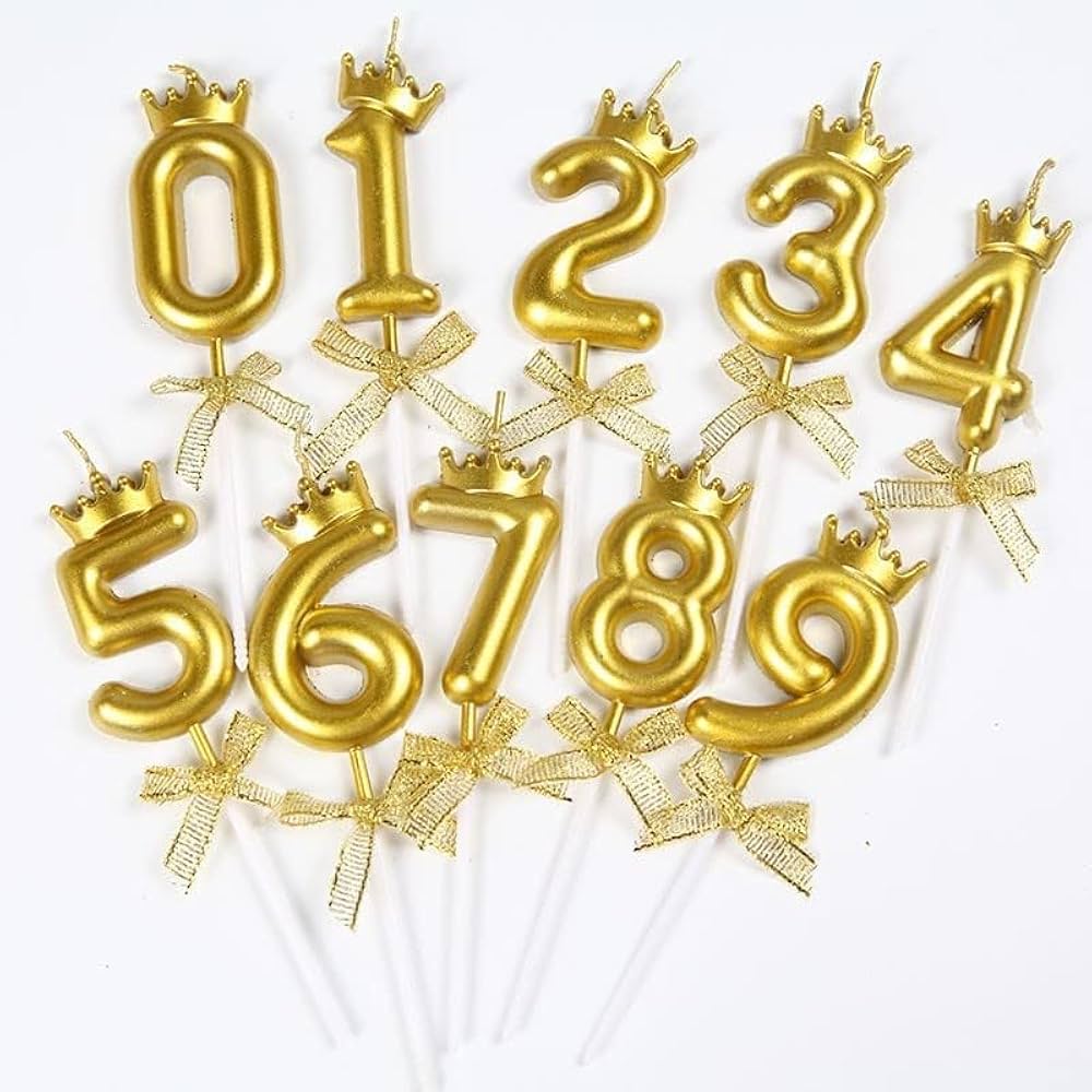 Number crown candel