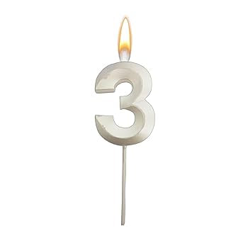 3 number candel