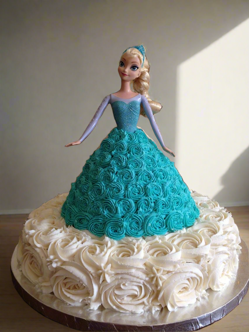 Barbie Doll cake big size 2 step premium quality