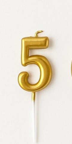 5 Number golden candel
