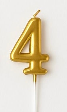 4 Number golden candel