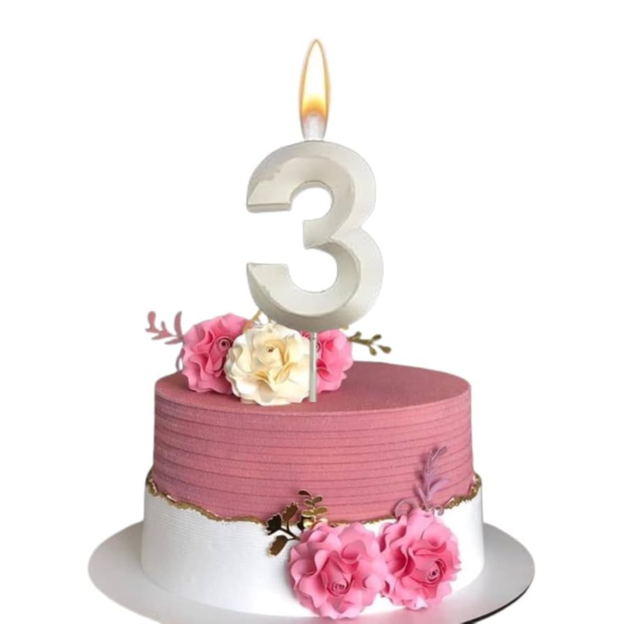 3 number candel