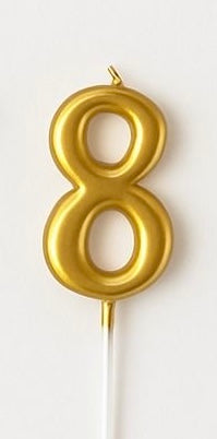 8 Number golden candel