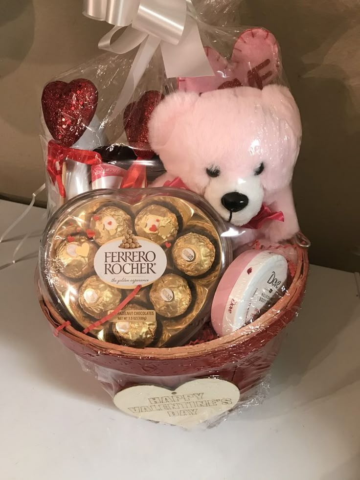 Personalised combo Ferrero rocher 8 pice , cosmetics, teddy, chocolate and more