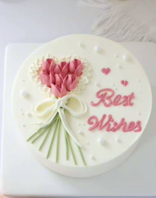 Stowberry eggless cake 500gm Best wishes