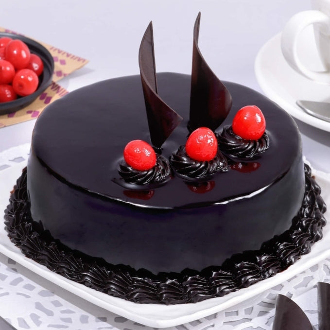 Chocolate Truffle cake eggless