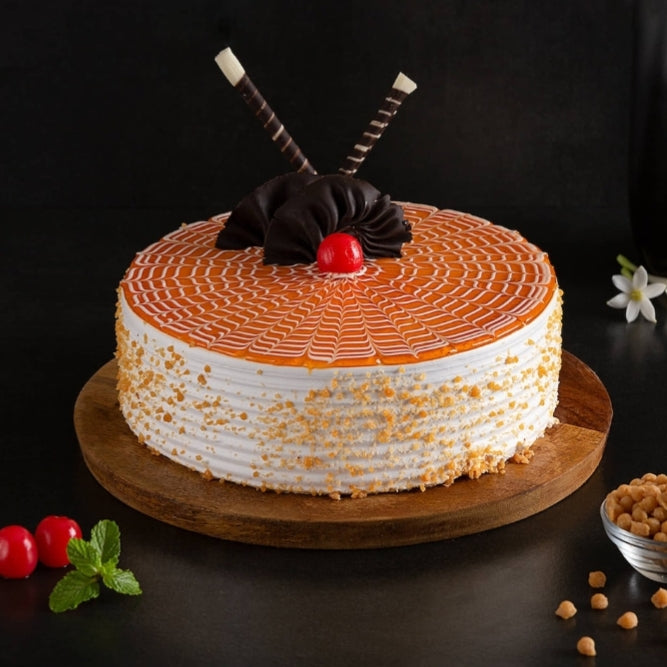 10 mix rose bouquet,500g butterscotch cake combo